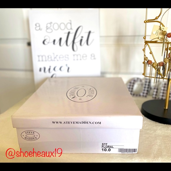 Steve Madden STF FLORAL Stilettos - Size 10 - Picture 8 of 9